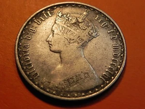 1856 Great Britain Gothic Florin nice grade UK52 - Picture 1 of 4