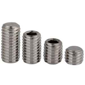 Juego de tornillos hexagonales de punto plano de acero inoxidable 304 M6 M8 M10 tornillo de agarre  - Imagen 1 de 5