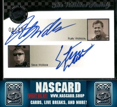 2009 Press Pass Legends Racing Families Rusty Wallace & Steve Wallace Dual /25 - Image 1 of 2