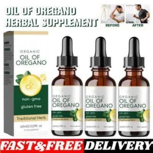 Olio di Origano Formula Premium Estratto Biologico Olio di Origano Gocce Supporto Immunitario - Foto 1 di 15