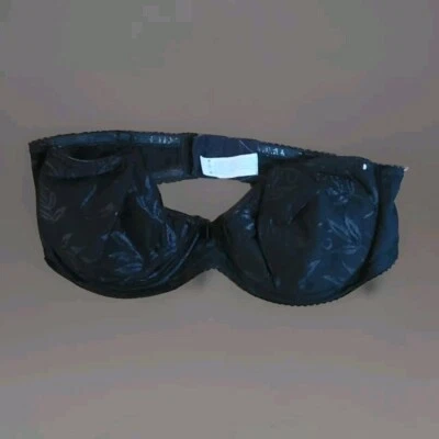 Sujetador push up sin tirantes vintage Maidenform 8855 Customize It negro floral satinado 34C Foto 1 de 4