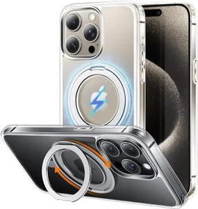 Magnetic Guard 360 Rotating Ring Stand for iPhone 15 Pro Max Case Military - Picture 1 of 9