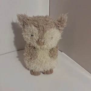 Juguete suave de peluche Jellycat Little Owl de 7 pulgadas gris peludo - Imagen 1 de 5