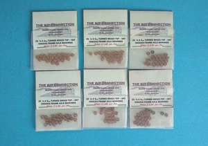 6 Stück Kit Anschluss Messing 1/8 x 4 mm Lok Fahrgestell Rahmen Achse Zylinderlager - Bild 1 von 1