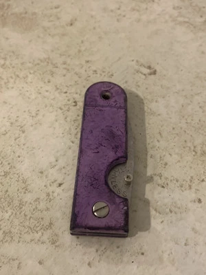 Cuchillo plegable vintage Jaguar púrpura Foto 1 de 4