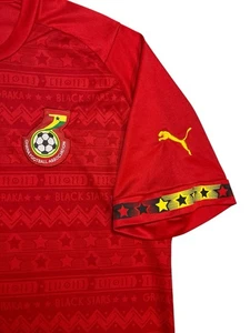 Puma Ghana Black Stars 2014 World Cup Home Fußball Trikot rot Herren 3XL CAF Patch - Bild 1 von 11