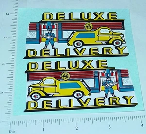 Marx Deluxe Delivery Ride On Truck Sticker Pair MX-044 - Picture 1 of 1