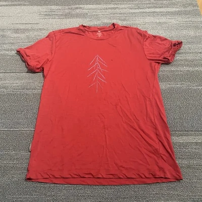 Camisa rompehielos para hombre mediana roja lana merino 150 capa base Gorpcore aire libre* Foto 1 de 4