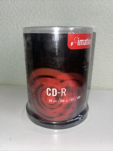 Imation 100 CD-R Blank 80 Min 700MB 52x 100 Disc spindle New And Sealed - Picture 1 of 5