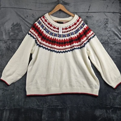Suéter para mujer Lane Bryant talla 26/28 Fair Isle cómodo vacaciones cálido preppy nuevo con etiquetas Foto 1 de 4