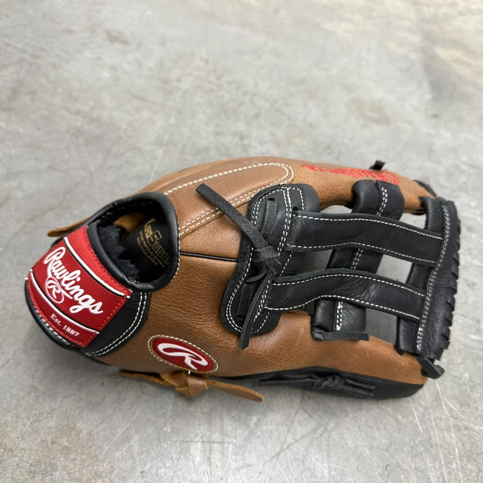 Guante de béisbol softbol de cuero RAWLINGS D1275DBB 12,75" DERECHO cero choque Foto 1 de 4