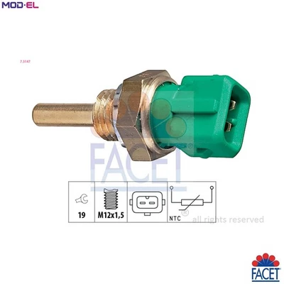 SENSOR COOLANT TEMPERATURE 7.3147 FOR ALFA ROMEO PEUGEOT PARTNER/Box/Body/MPV - Image 1 of 4