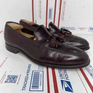 Mocasines Johnston & Murphy Crown Aristocraft Shell Cordobés Borla Talla ~10.5 EE. UU. - Imagen 1 de 23