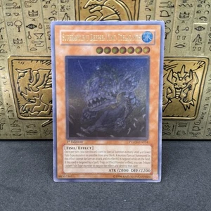 Yugioh Superancient Deepsea King Coelacanth PTDN-EN034 Ultimate Rare 1st Ed NM - Picture 1 of 2