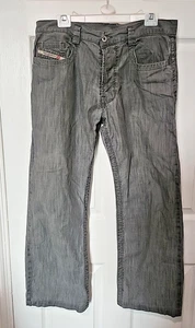 Diesel Industry Mens Vintage Grey Jeans - Size 33 - Picture 1 of 13