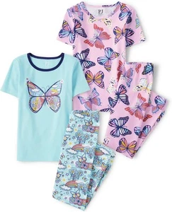 The Children's Place Girls' 100% Cotton Short Sleeve Top and Pants,2 Piece... - Picture 1 of 19