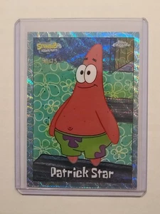 2025 Topps Chrome Spongebob 25th Patrick Star #24 Flower Cloudfractor 58/75 - Picture 1 of 2