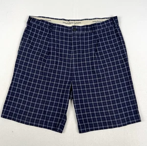 Paul And Shark Golf Mens W38 Blue Check Yachting Race Cup Maritime Chino Bermuda - Picture 1 of 7