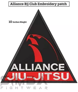 Large BJJ Alliance Embroidery Patches BJJ Gi Patches Alliance Kimono Patches - Picture 1 of 4