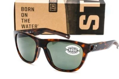 NUEVO COSTA DEL MAR BAYSIDE Gafas de sol Marco Tortuga / Gris 580G Lente de vidrio Foto 1 de 4
