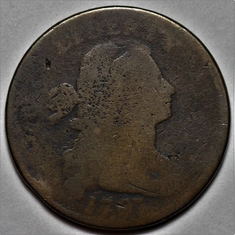 1797 Draped Bust Large Cent - US 1c Copper Penny Coin - L37 Cover