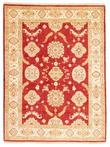 Teppich Ziegler Handgeknüpft Perserteppich Orientteppich Carpet Rug 206x151cm - Bild 1 von 9