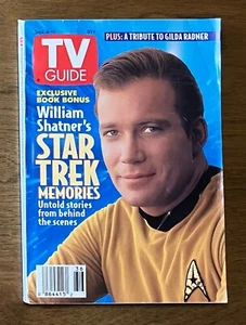 TV Guide Sept 4 - 10 1993 William Shatner's Star Trek Memories Gilda Radner - Picture 1 of 4