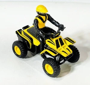 Maisto Quad Runner Pull Back ATV 4x4 Green 383 w/ Rider Diecast Collectable - Picture 1 of 2