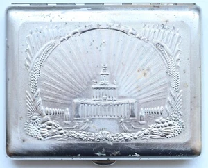 Estuche de cigarrillos vintage soviético Rusia URSS VSHV Salón central Centro de exposiciones - Imagen 1 de 7