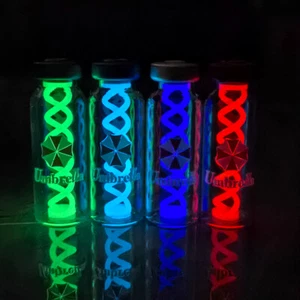 Resident Evil Umbrella Corporation T-Virus Cápsula Prop Fluorescencia con LÁMPARA UV - Imagen 1 de 29