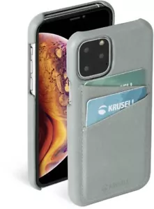 Genuine Krusell Sunne CardCover Case for iPhone 11 Pro Max Nude or Grey - Picture 1 of 11