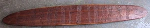 OLD ABORIGINAL WOODEN PARRYING SHIELD LARGE INCISED CARVED AUSTRALIAN - Picture 1 of 10