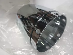 SuperTrapp Exhaust Muffler End Cap Tip Tapered Chrome 1802-0016 Harley Davidson - Picture 1 of 2