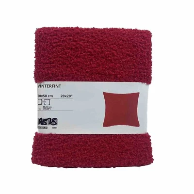Funda Cojín Almohada Ikea VINTERFINT 20" X 20" Roja Suave Difusa Foto 1 de 4