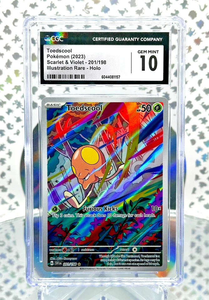 CGC 10 Toedscool 201/198 S&V Base Set Secret Illustration Rare Pokemon Card - Image 1 of 1