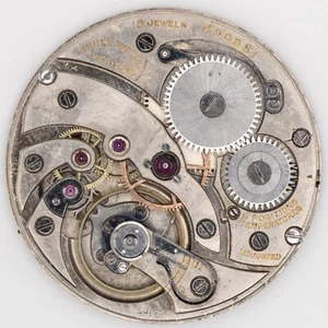 Movimiento de reloj de bolsillo antiguo Gruen Verithin 38,4 mm 19 joyas 6 ajustes - Imagen 1 de 4
