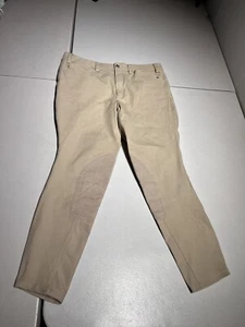 Ariat Breeches Women’s 34 L Tan Khaki Equestrian Riding Knee Grip Cotton 34x27 - Picture 1 of 10