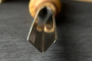 V-parting Chisel 0,4" (10 mm) STRYI, Woodcarving Gouge, Forget Steel Tools - Picture 1 of 9