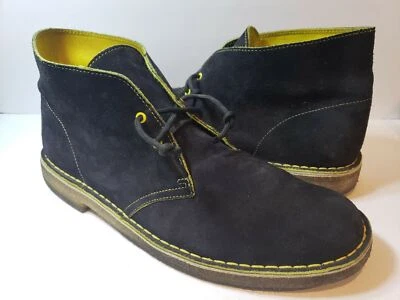 Clarks Originals Desert Negro/Amarillo Gamuza Hombre Oxford 61274 - Talla 13 Foto 1 de 4