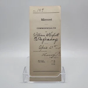 Antigua Queja Y Orden Commonwealth of Pennsylvania #149 29 de abril de 1915 - Imagen 1 de 2