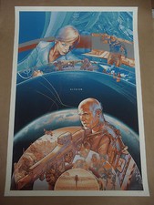 Elysium Martin Ansin Variant movie poster print Alamo Mondo District 9 Chappie