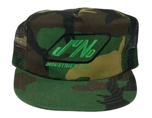 Juno Industries Logo Camouflage Trucker Hat Snapback Mesh Dad Grandpa Cap - Picture 1 of 11