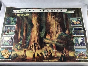 Unser Amerika 1943 Klassenzimmer Poster; #4 Holz in verschiedene Formen verändern, von Cola - Bild 1 von 10