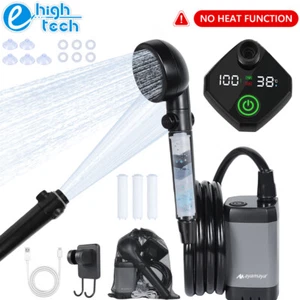 Portable Camping Shower Kit Outdoor Rechargeable Electric Water Pump With Filter - Picture 1 of 8