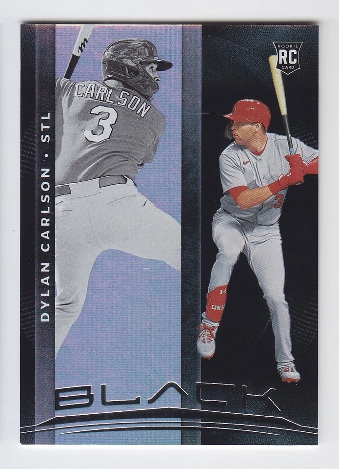 2021 PANINI CHRONICLES BLACK DYLAN CARLSON RC #2 ROOKIE ST Louis Cardinals - Image 1 of 1