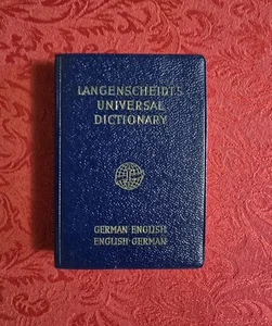 Vintage Mini English German Deutsch Englisch Dictionary 1961 Langenscheidt - Picture 1 of 7