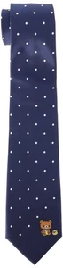 Rilakkuma Necktie Navy Dot JRK000002-003 Polyester Official Gift Japan - Picture 1 of 2