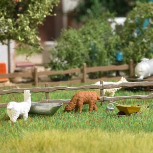 Busch 79861 - 1/87 / H0 Action Set - Alpakas mit Tränke - Neu - Picture 1 of 1