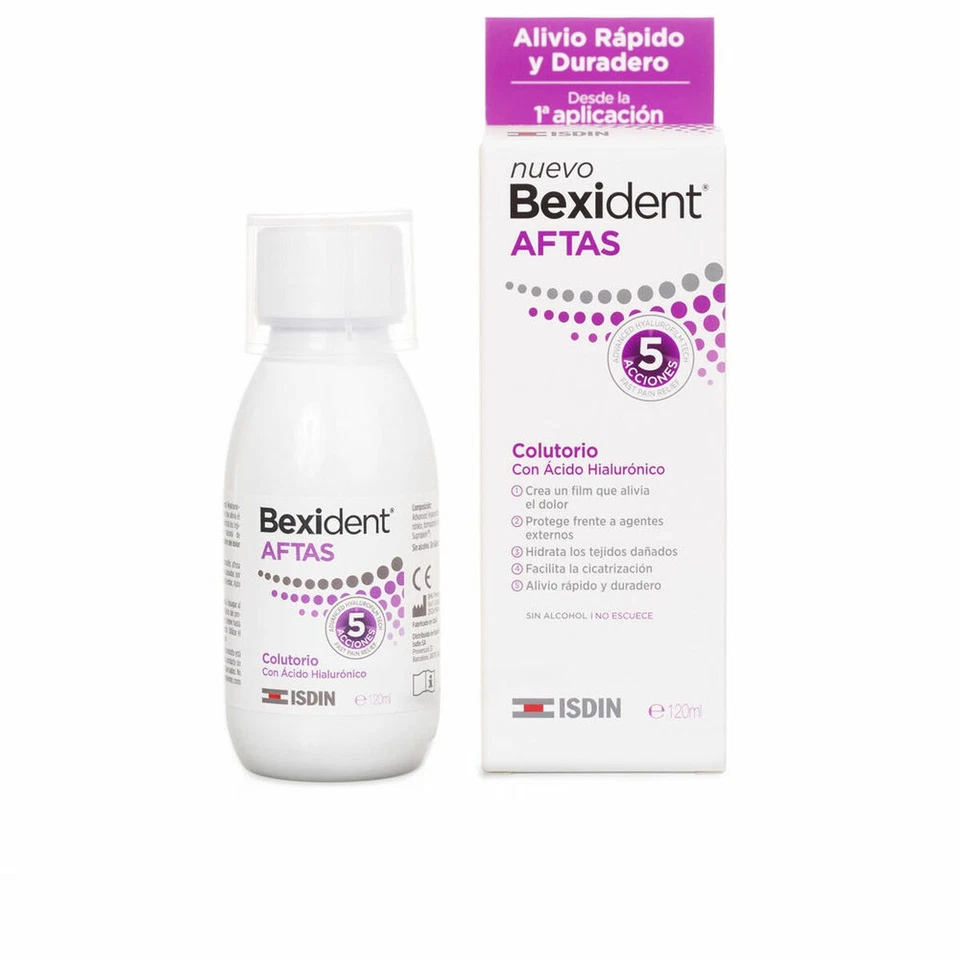 Colluttorio Isdin Bexident Aftas 120 ml Paradenti Cicatrizzazione - Immagine 1 di 1