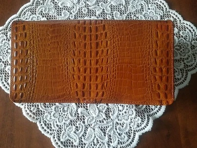 Exklusive Echtleder Handtasche / Clutch Schlangenmuster ~ 27 x 14 cm - Bild 1 von 4